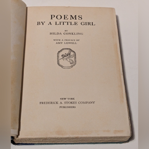 Frederick A. Stokes Company Other - Antique Book - Poems by a Little Girl by Hilda Conkling